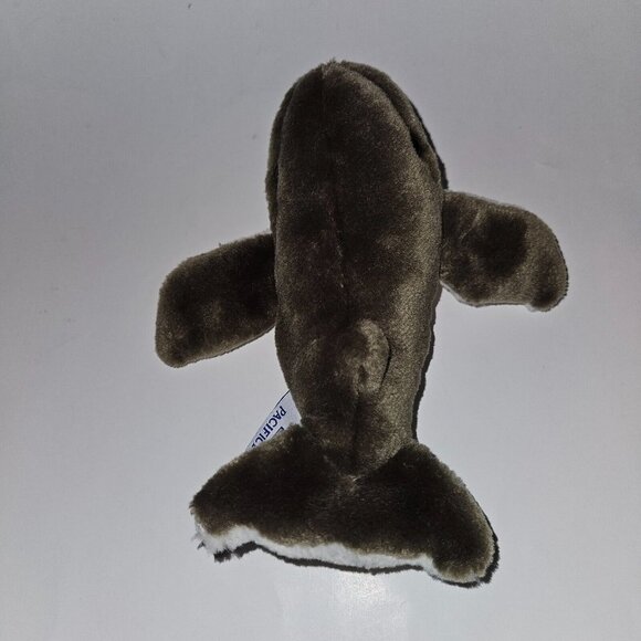 Pacific Life Insurance Humpback Whale Plush Gray/Brown-ish White Ribbed Small 7" - Picture 3 of 8